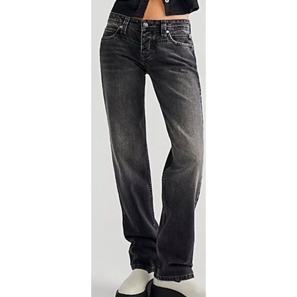 We the Free Shelby Low-Rise Boyfriend Jeans by We the Free at Free People, Backs - Picture 1 of 3